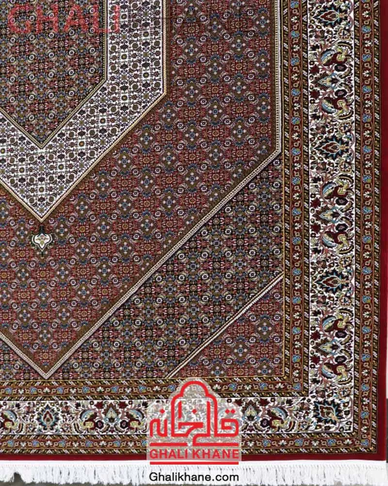 فرش مشهد 700 شانه طرح بیجار لاکی کد 702380