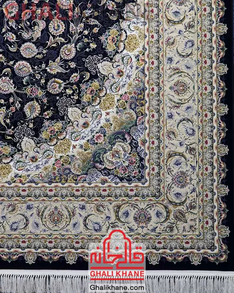 فرش مشهد کد 814007 کاربنی
