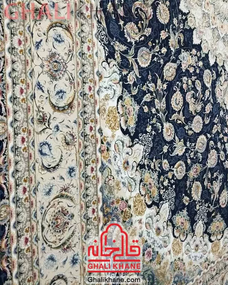 فرش مشهد کد 814007 کاربنی