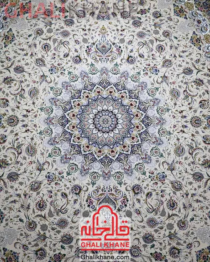 فرش مشهد 1500 شانه کد 814007 موشی