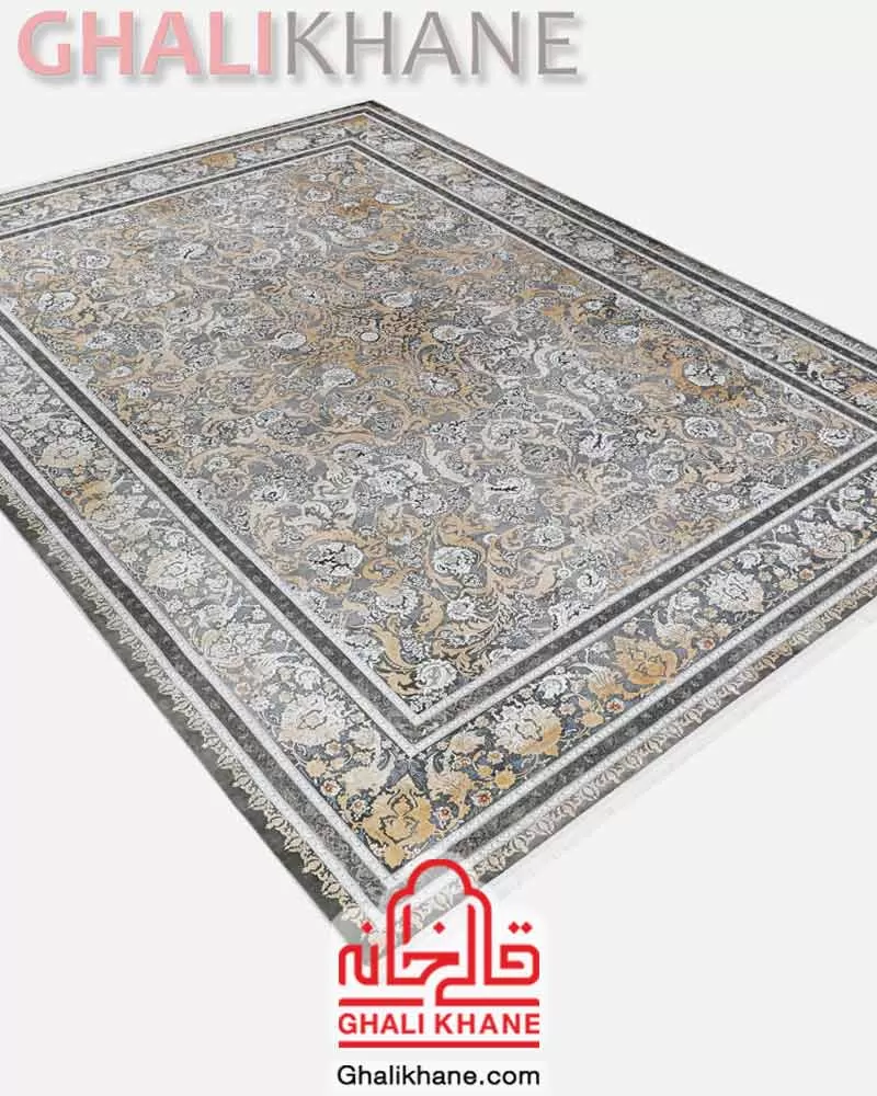 فرش ویستان لاوین کد 2515 طوسی طلایی