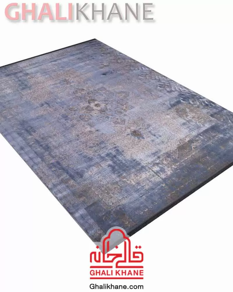 فرش ماه‌ نگار  کلکسیون کارینا کد 4043 طوسی