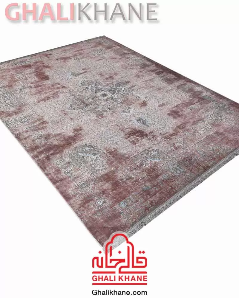 فرش ماه‌ نگار  کلکسیون کارینا کد 4045 طوسی