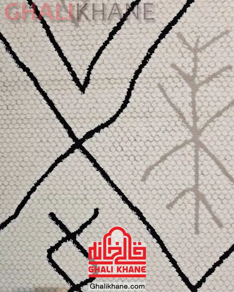 فرش نقش کهن کلکسیون آلین کد 5205 کرم