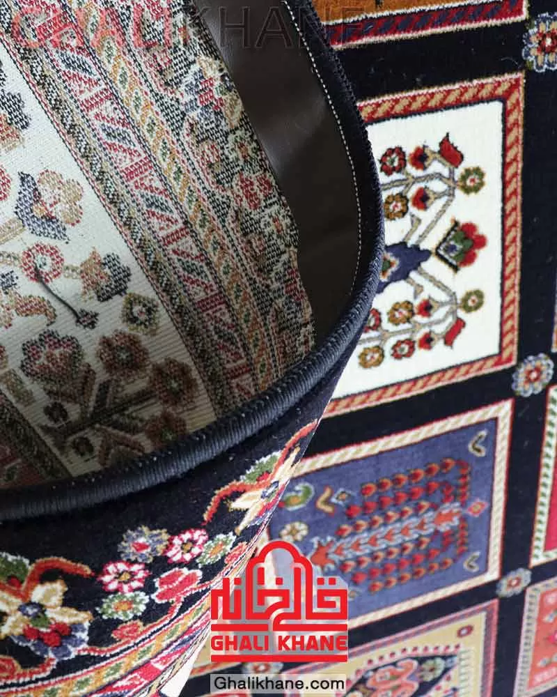 فرش سهند کلکسیون بوستان کد 103/VDVA سرمه‌ای