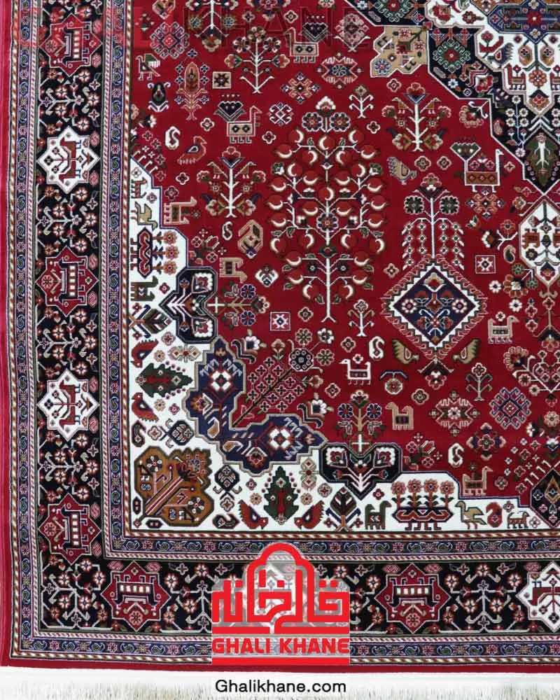 فرش سهند کلکسیون بوستان طرح هریس کد 105/VBVA قرمز