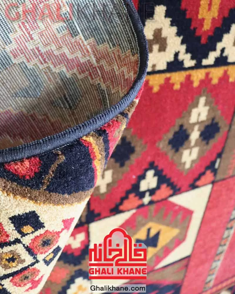 گلیم فرش سهند کلکسیون جیران کد 813 زمینه لاکی
