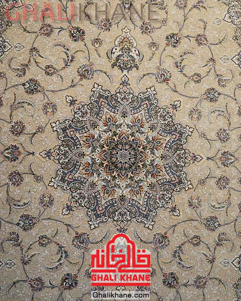 فرش ستاره کویر یزد کلکسیون عالی قاپو 1000 شانه کد HA-050-3012