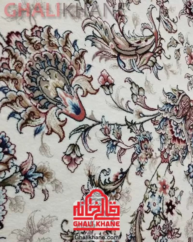 فرش زمرد مشهد 1500 شانه کد 46000 طرح افشان