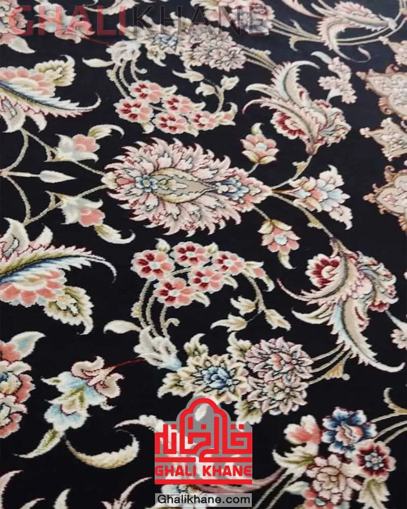 فرش زمرد مشهد 1500 شانه کد 46001 طرح افشان