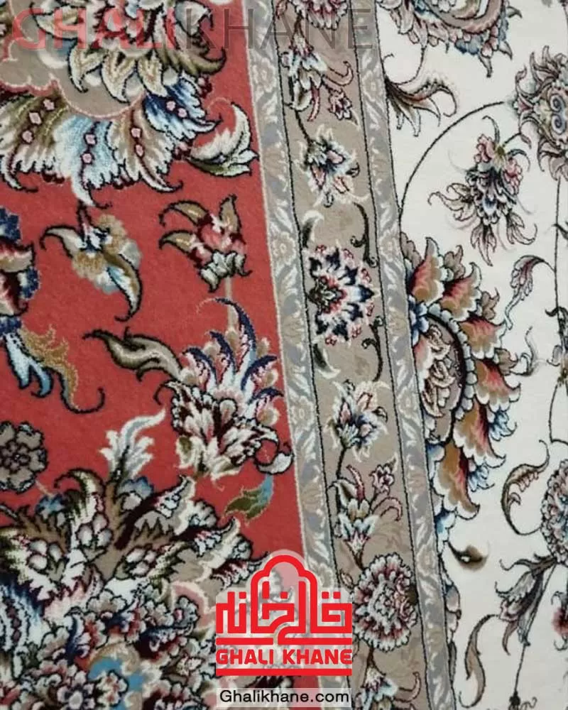 فرش زمرد مشهد 1500 شانه کد 46001 طرح افشان