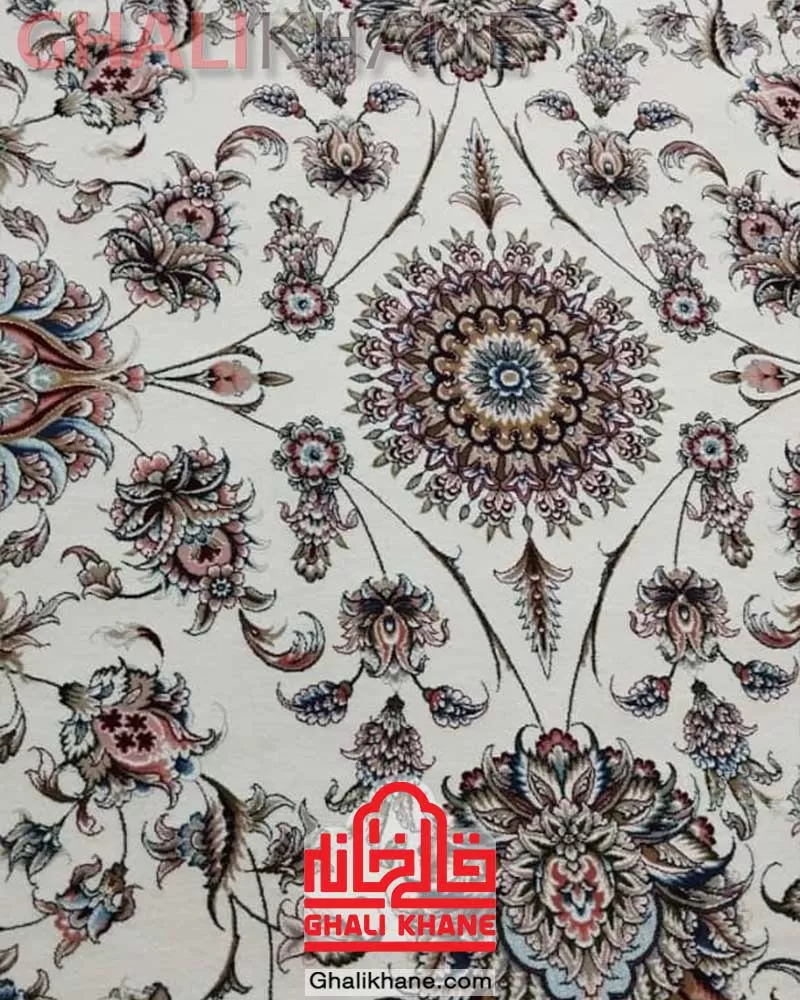 فرش زمرد مشهد 1500 شانه کد 46001 طرح افشان