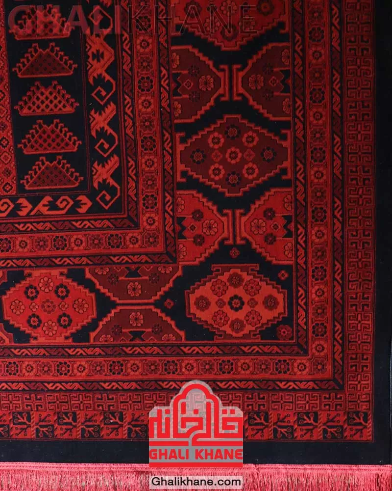 فرش هیوا 700 شانه کد 203 رنگ‌ لاکی