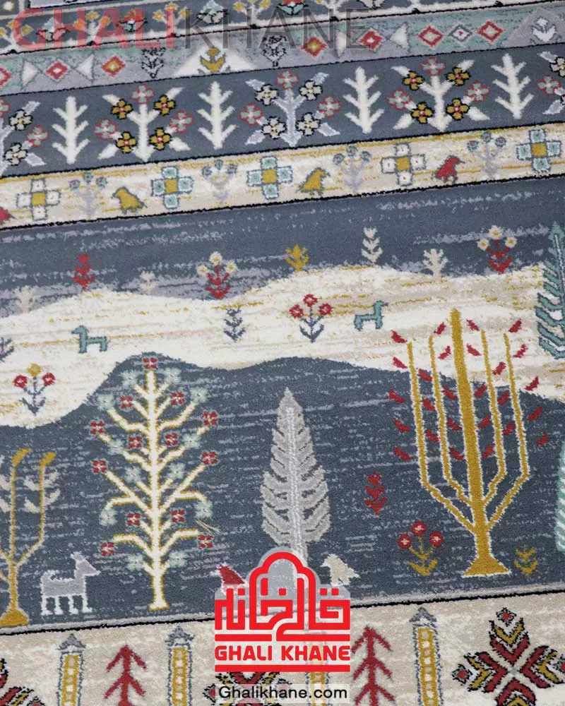 فرش هیوا 700 شانه طرح نوین کد 220طوسی