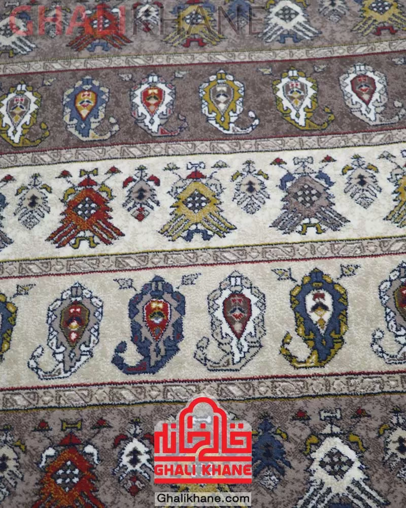 فرش هیوا 700 شانه طرح طره موکا
