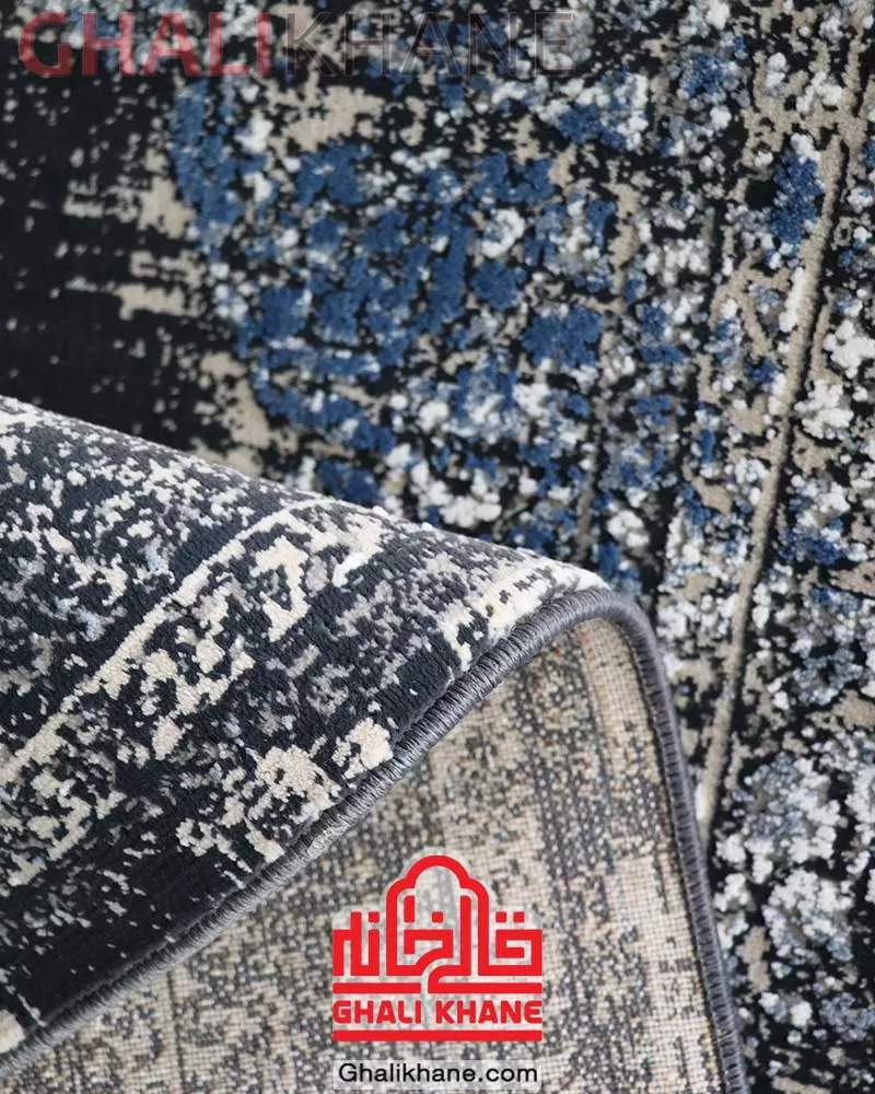 فرش ماشینی مشهد 700 شانه کد 87525 طوسی