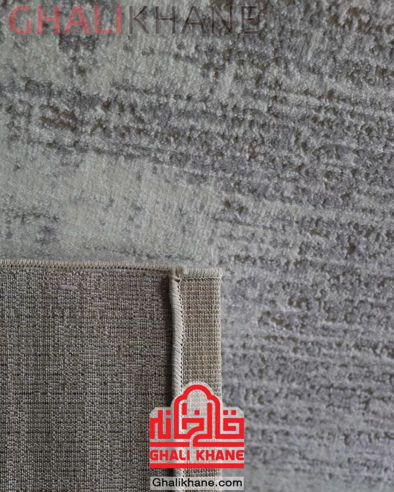 فرش ماشینی مشهد 350 شانه کد 39340 کرم