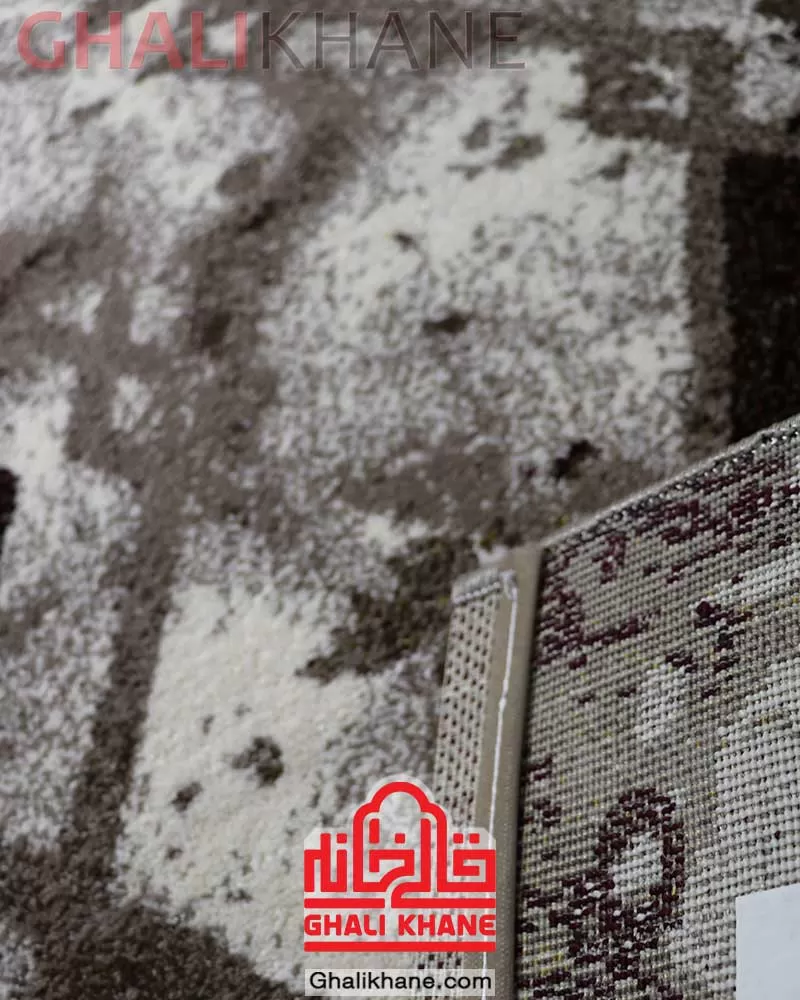 گلیم فرش ماشینی ساوین کد 2232 کرم
