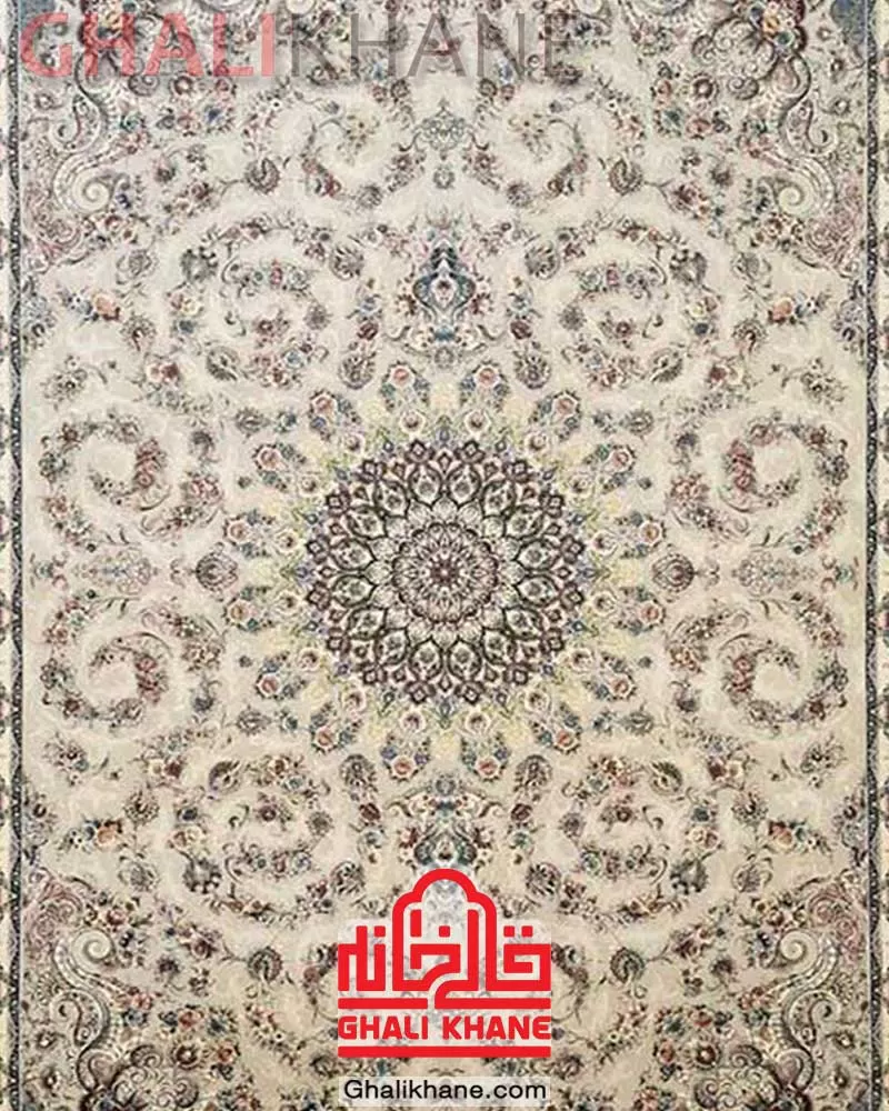 فرش نگین مشهد 1500 شانه کد 1517 صدفی
