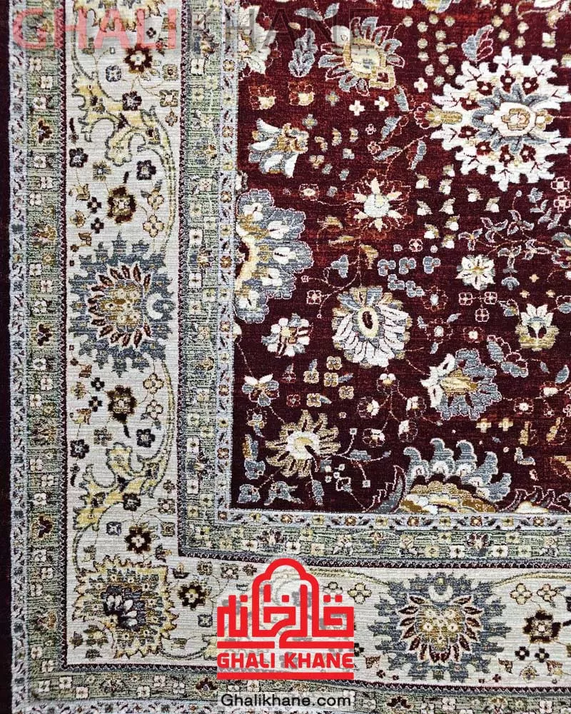 فرش تندیس کاشان 700 شانه طرح سلطان آباد کد 450