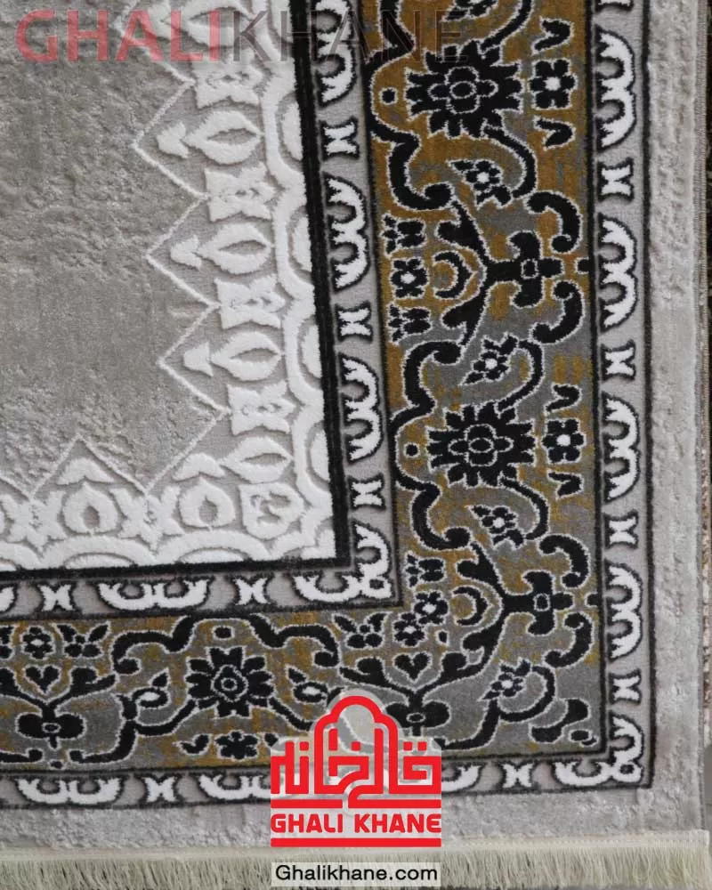 فرش ماشینی کاشان طرح آسایش مدل ترنج