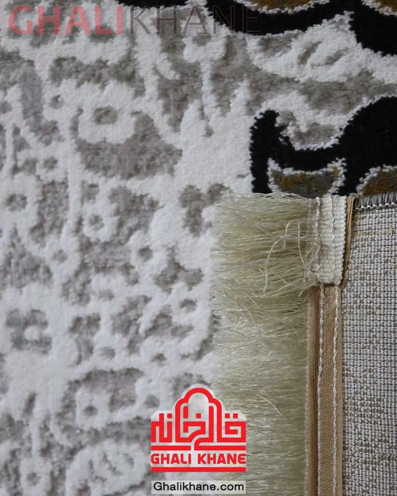 فرش ماشینی کاشان طرح آسایش مدل ترنج