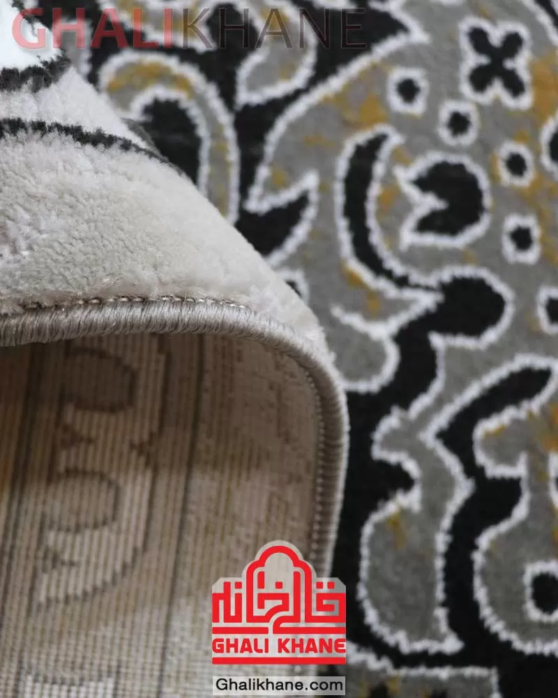 فرش ماشینی کاشان طرح آسایش مدل ترنج