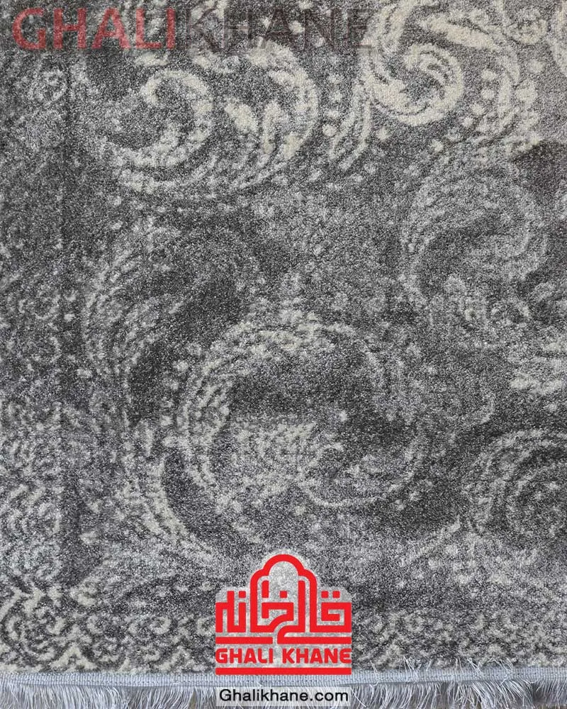 گلیم فرش ماشینی ساوین کد 4100 طوسی
