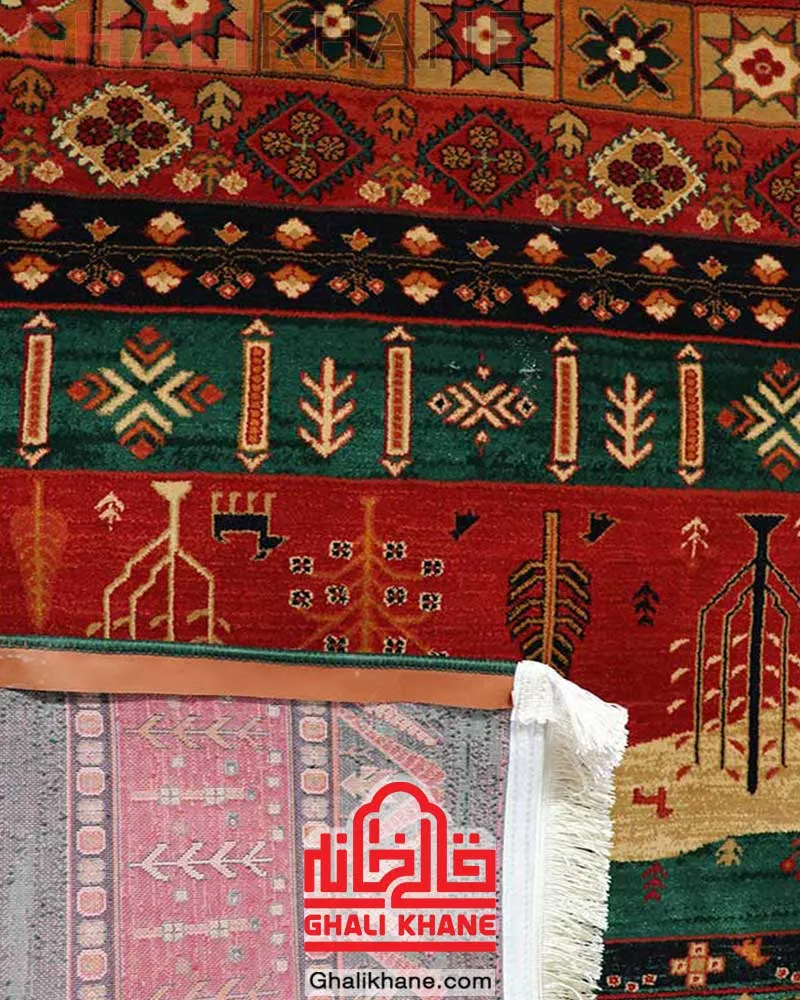 فرش هیوا 700 شانه طرح تمام سبز