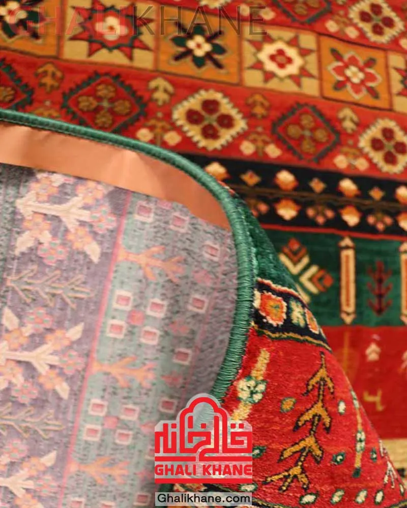 فرش هیوا  طرح تمام سبز کد 520 سبز