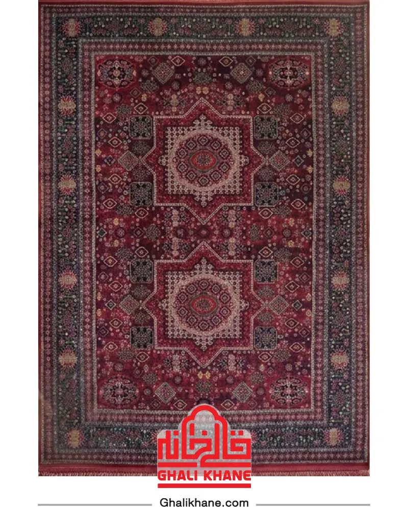 فرش ایده آل 1200 شانه کلکسیون دیارا  کد A7 لاکی