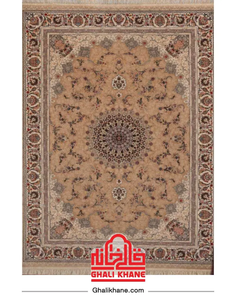 فرش ایده آل 1200 شانه کلکسیون دیارا  کد A19 بژ