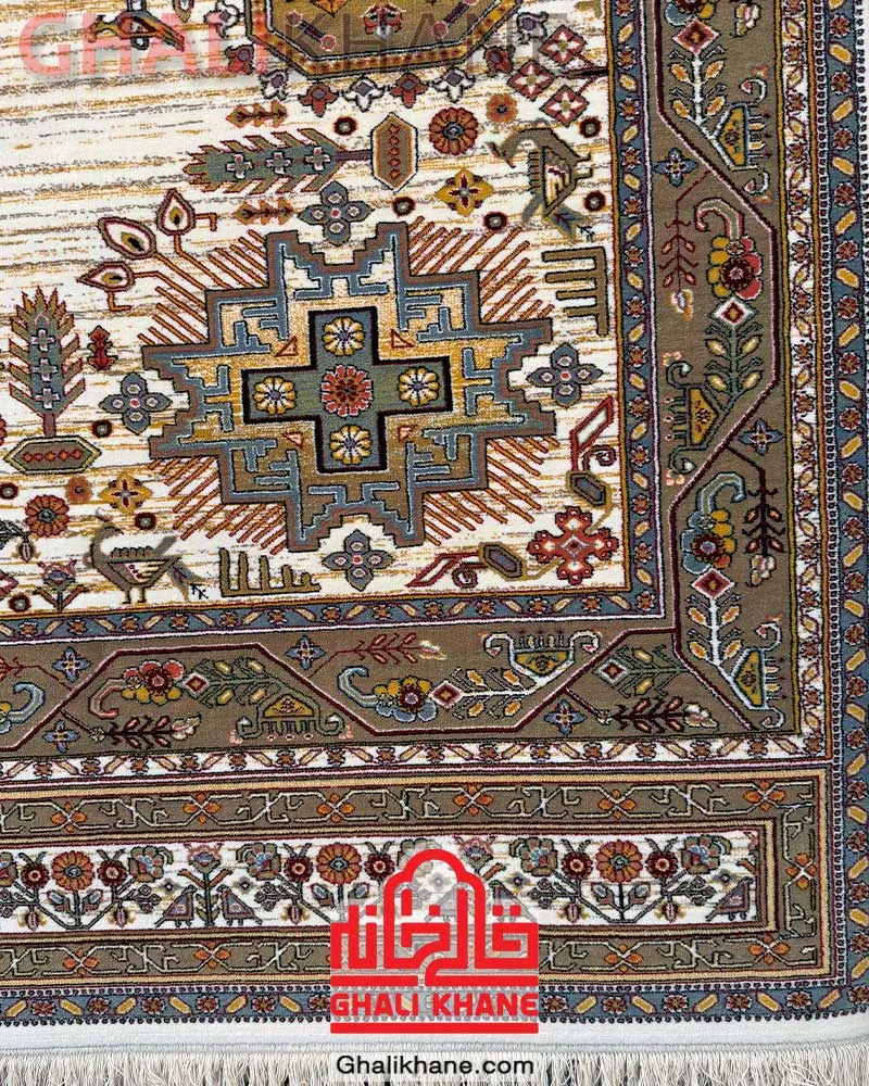 فرش ستاره کویر یزد کلکسیون شاهکار نوین کد YN-N120-2501