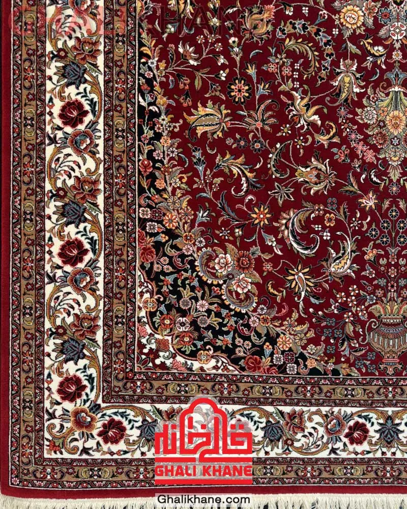 فرش ستاره کویر یزد کلکسیون شاهکار نوین کد YN-N148-2550