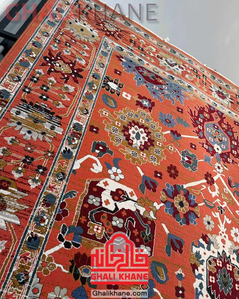 فرش ستاره کویر یزد کلکسیون سلطان آباد کد L-300-3044
