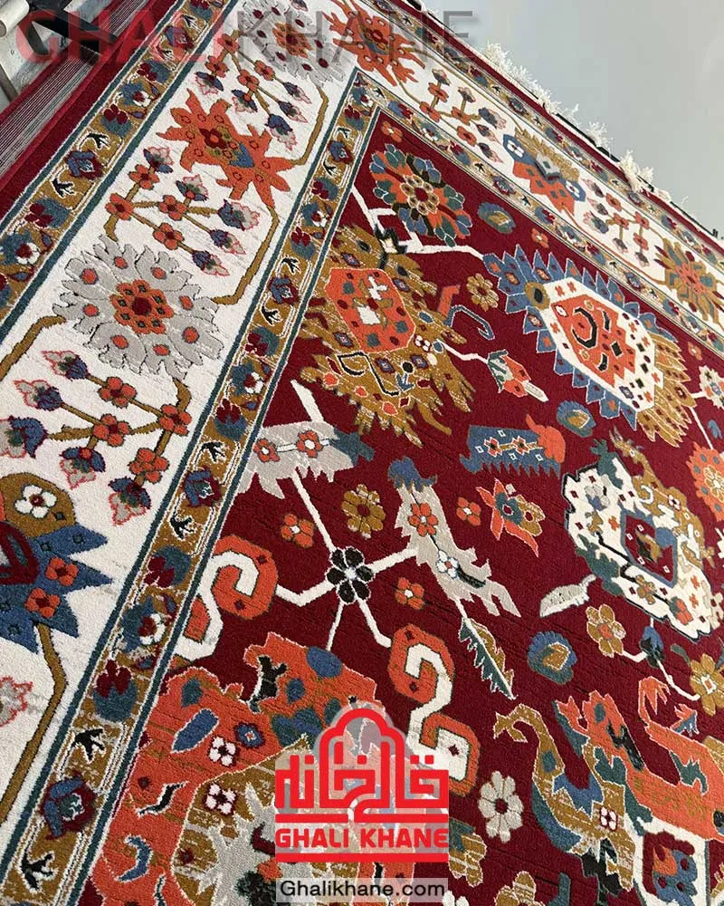 فرش ستاره کویر یزد کلکسیون سلطان آباد 500 شانه کد L-300-3050