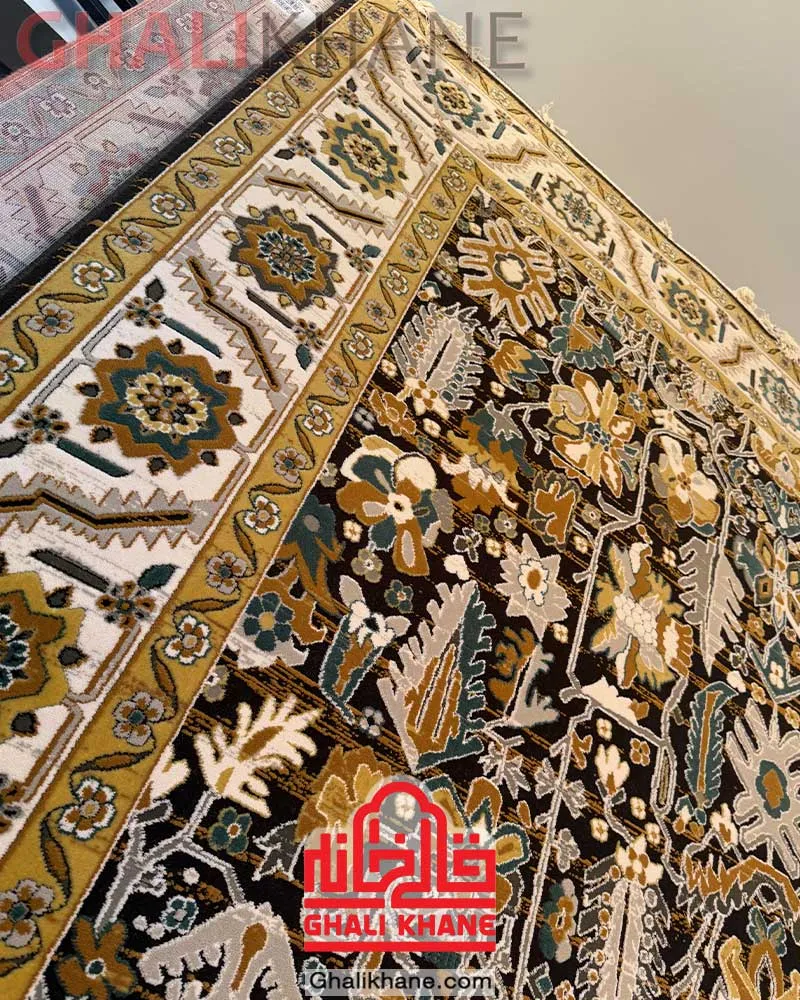 فرش ستاره کویر یزد کلکسیون سلطان آباد 500 شانه کد L-304-4090