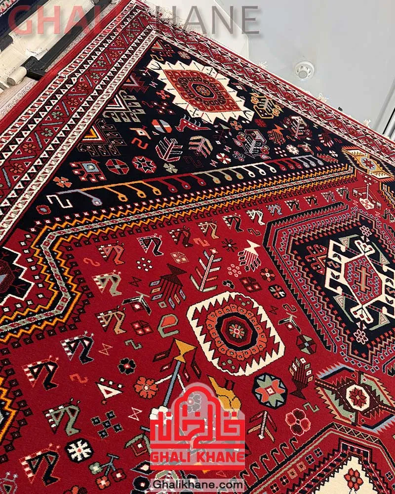 فرش ستاره کویر یزد 500 شانه کد IA-N065-8244