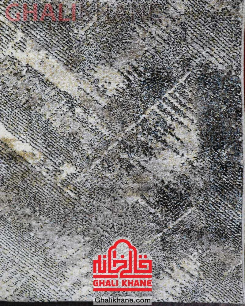 گلیم فرش ساوین کد 4352 نقره‌ای روشن