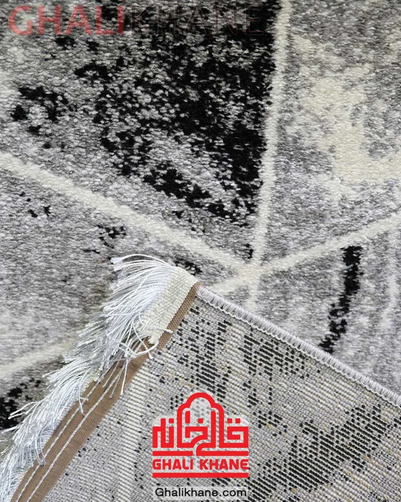گلیم فرش ماشینی ساوین طرح سهند طوسی مناسب اتاق خواب