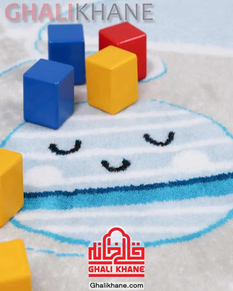 فرش فانتزی کودک زرباف طرح  ژوپیتر
