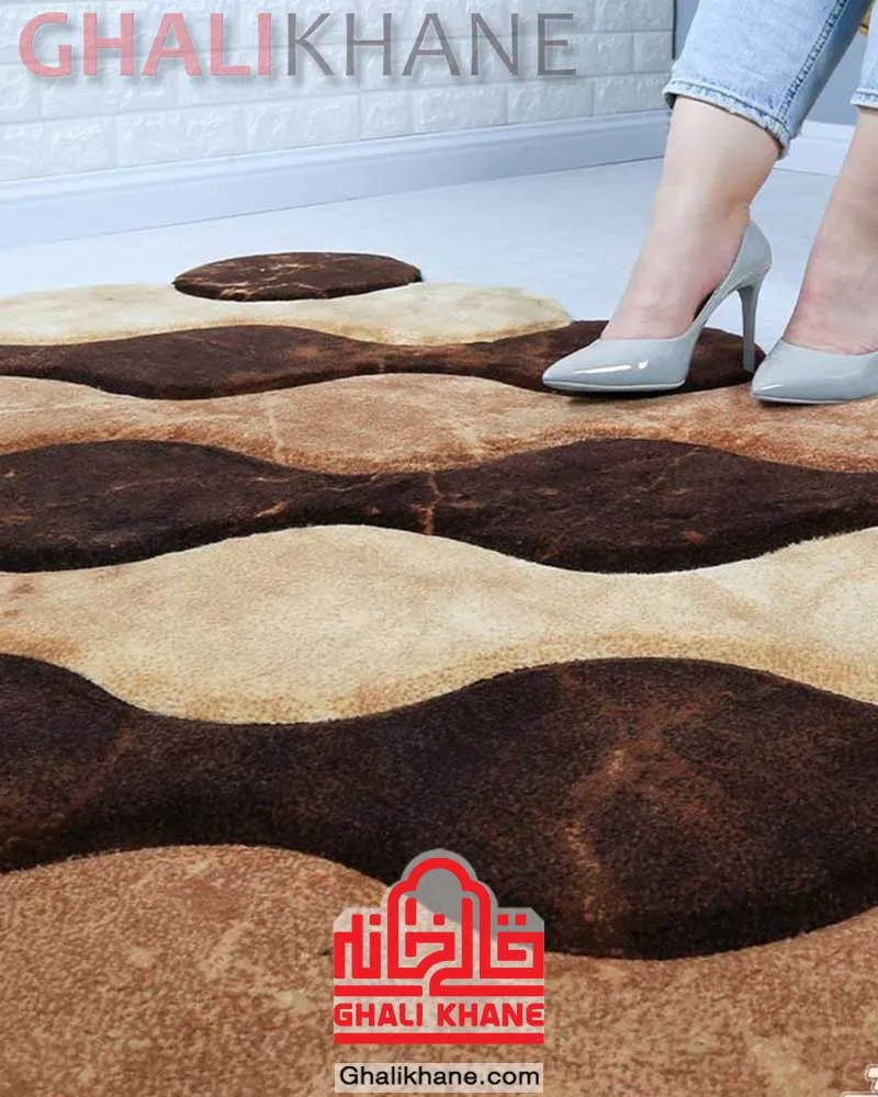 فرش مدرن زرباف طرح موج