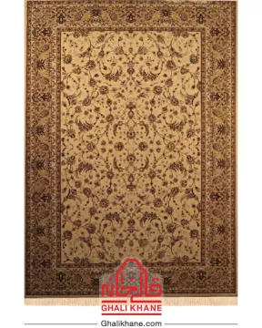 فرش ستاره کویر یزد کلکسیون شاه عباسی  500 شانه کد XI-X045-1401
