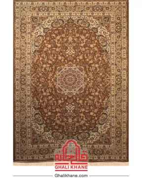 فرش ستاره کویر یزد کلکسیون شاه عباسی  500 شانه کد XI-X051-1731