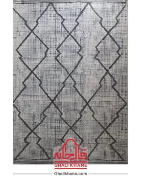 فرش ماشینی طرح تیفانی کد 6002 زمینه طوسی