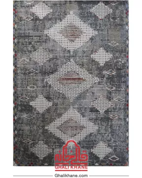 فرش ماشینی طرح مولتیانت کد 1545 زمینه طوسی