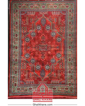 فرش تهران 1200 شانه طرح درختی لاکی سبز