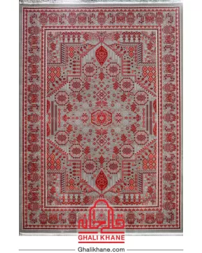 فرش تهران 1200 شانه طرح درختی دودی لاکی مسی