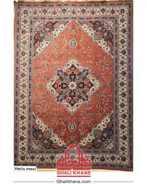 فرش تهران 1200 شانه طرح هریس مسی