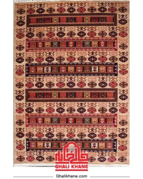 گلیم فرش سهند کلکسیون جیران کد 810 زمینه کرم